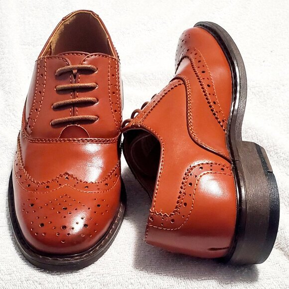STACY ADAMS Children's Boy "TY" Cap Toe (43397-221) Cognac- Size: 13M - Picture 8 of 13